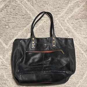 Hammitt large leather black tote bag